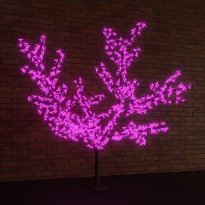 Светодиодное Дерево Сакура 2,4м, диаметр кроны 2,0м, фиолетовые диоды, IP65, NEON-NIGHT