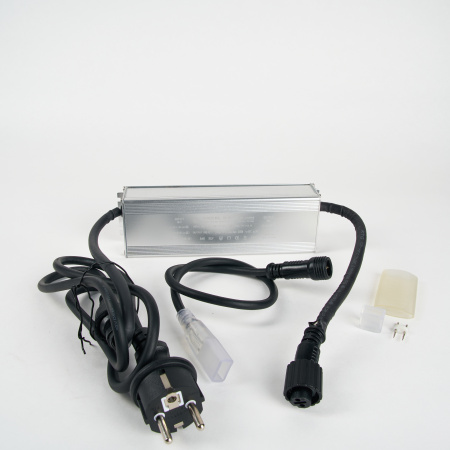 Качественная картинка Импульсный источник питания для двустороннего неона ALEDUS 220/24 В, 150 Вт, 1.5 м, черный с вилкой