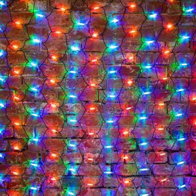 Cветодиодная cеть NEON-NIGHT 2x3м МУЛЬТИ черный каучук IP67 постоянное свечение 230В