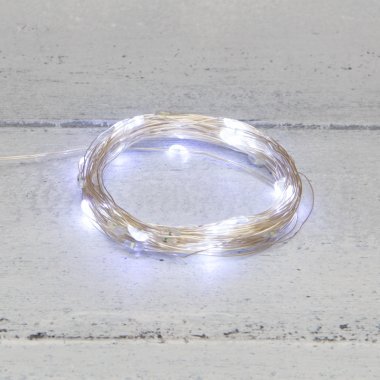 Светодиодная гирлянда Роса Neon-Night, 10м, 100 LED, ПВХ, IP20, USB, белый