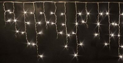 Светодиодная бахрома Rich LED 3*0,5 м, 220 В, пост. свечение, т. белый, IP 65, герм. колп., резина