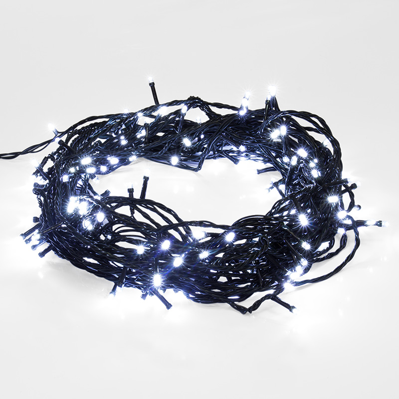 Качественная картинка Гирлянда светодиодная универсальная Уличная БЕЛЫЕ 12 метров