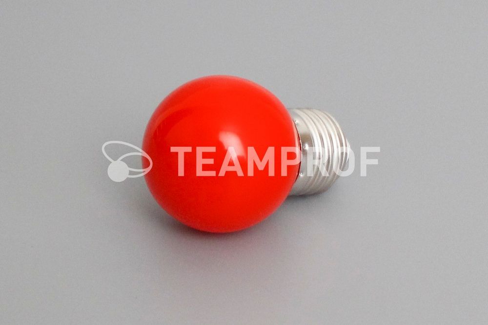 Качественная картинка Светодиодная лампа для белт-лайт, 2 Вт, d=45 мм, красная