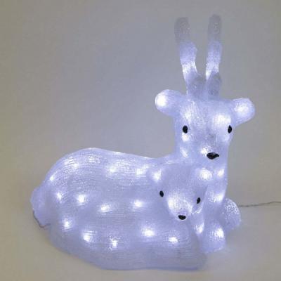 Светодиодная фигура "Олень с олененком" Laitcom, 60 led, IP54, 34 см, 220/24V