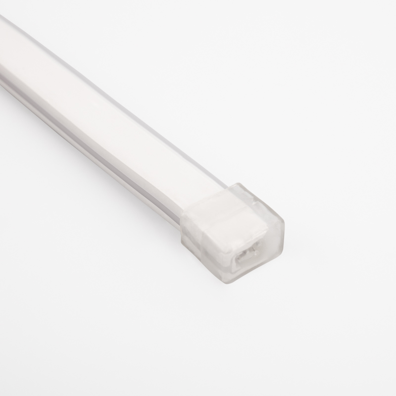 Качественная картинка Гибкий неон NEON-NIGHT SMD (8х16 мм) односторонний теплый белый, 120 LED/м, 10 м с комплектом подклю