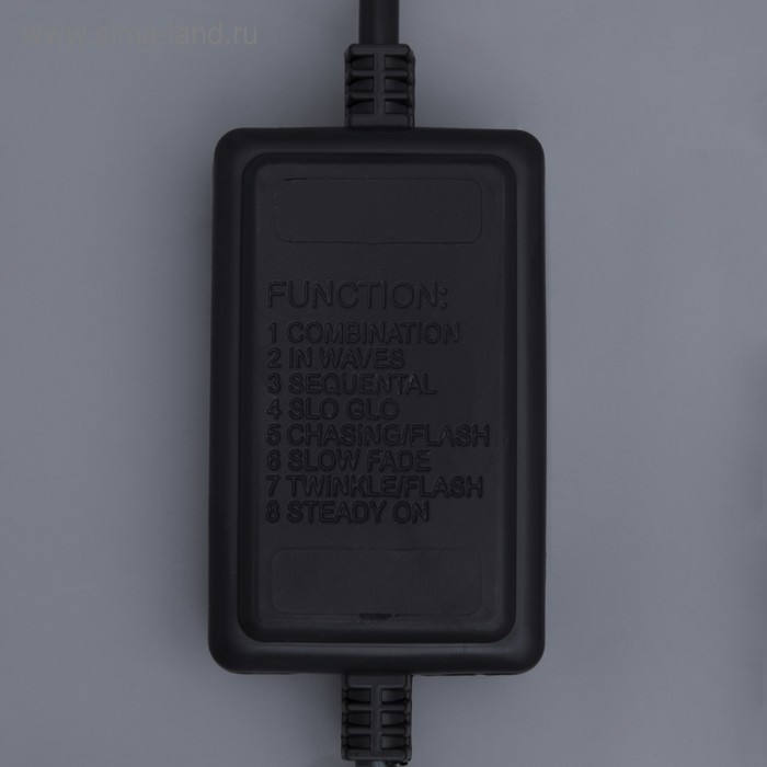 Качественная картинка Контроллер уличный Luazon Lighting для LED дюралайта 11 мм, 2W, до 100 метров, 8 режимов 2435886