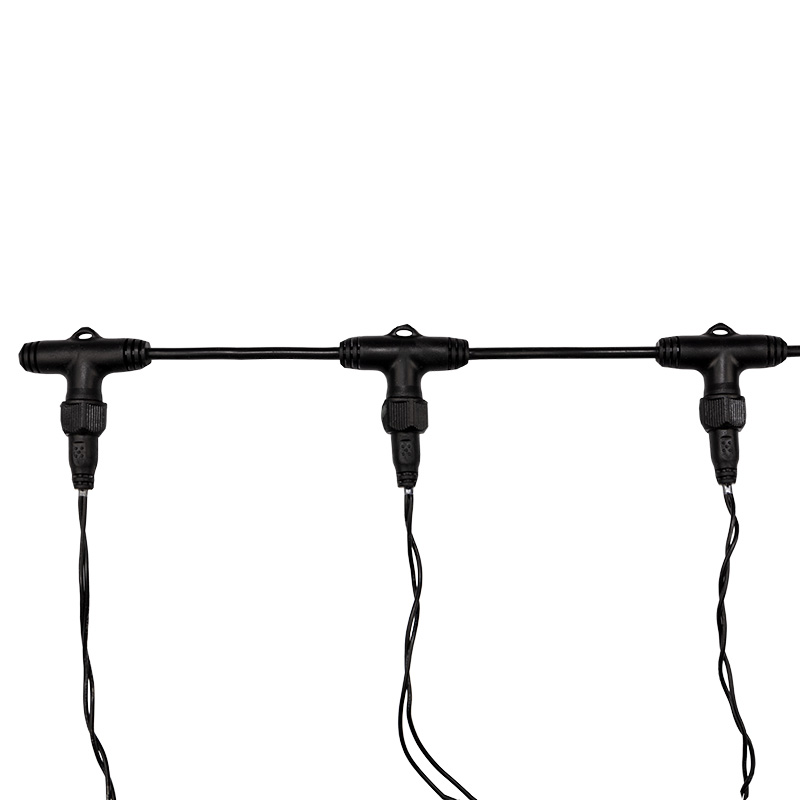 Качественная картинка Гирлянда NEON-NIGHT ClipLight - ШАРИКИ 24V, 3 нити по 20 м, Красный