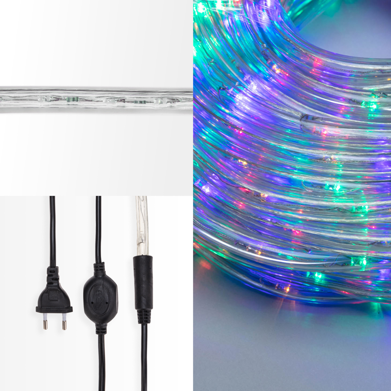 Качественная картинка Дюралайт NEON-NIGHT фиксинг (2W), 24 LED/м, мульти (RYGB), 10 м