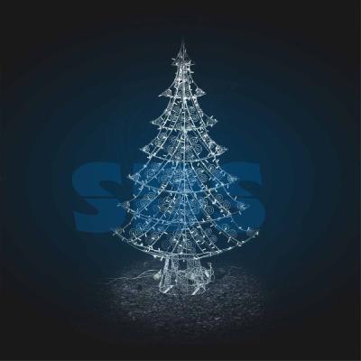 Декоративная 3D фигура Ажурная елка 250 см Neon-Night