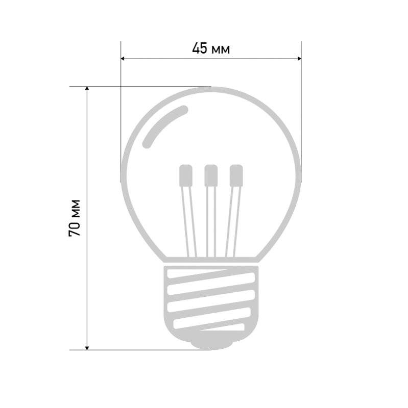 Качественная картинка Ретро-лампа светодиодная, диаметр 45мм, E27, 6 LED, 2Вт, ЗЕЛЕНЫЙ, прозрачная колба, 230В NEON-NIGHT