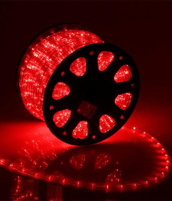 Дюралайт круглый Laitcom, 13мм, шаг резки 1м, 36 led/m, 220В, свечение 360 гр., IP65, 100 м, красный