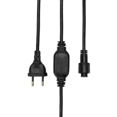 Блок питания для уличных гирлянд 230В, 3А, черный ПВХ, IP65 NEON-NIGHT