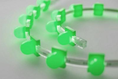 Цветной съемный колпачек для клипсолайта RichLed.Размер 3х2х3, Цвет зеленый