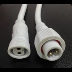 Коннектор RichLed 2pin, разъем папа, без вилки, 15см, белый