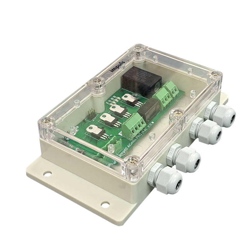 Качественная картинка Контроллер iMLamp4D_AC_mini для Белт-Лайта и светод. ламп 220В, 1400Вт, 4 канала х 1,6А, ДУ, IP65