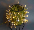 Светодиодная гирлянда нить Teamprof, 10 м,100 LED, 24В, мерцание, золот.провод,герм.колп.,тепл.белая