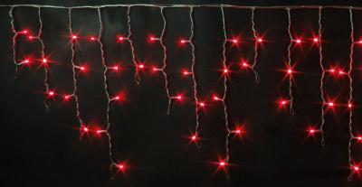 Светодиодная бахрома Rich LED 3*0,5 м, 220 В, пост. свечение, резин., IP 65, герм. колпачок, красный