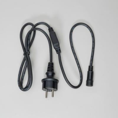 Кабель питания Laitcom 1,5м с Выпрямителем для шариков 220В, Провод Черный Каучук, IP65