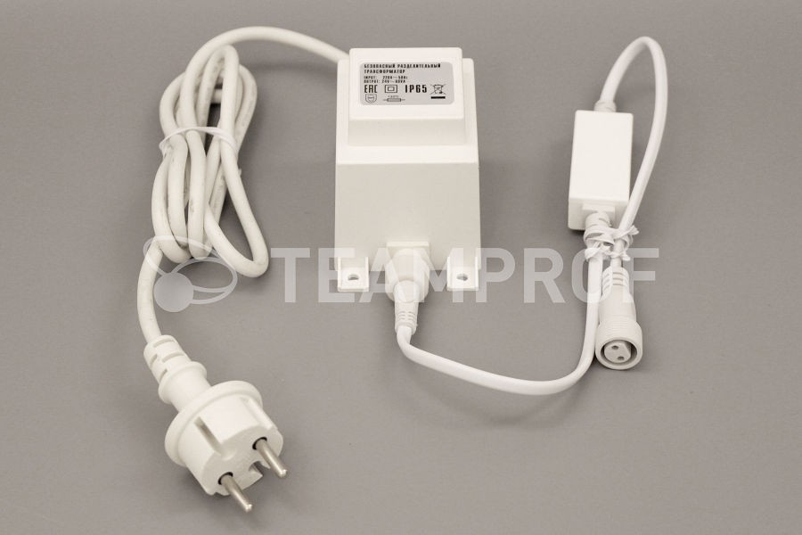 Трансформатор Teamprof 60 Вт, белый TPF-220AC/DC24-60W-W Качественная картинка Трансформатор Teamprof 60 Вт, белый TPF-220AC/DC24-60W-W