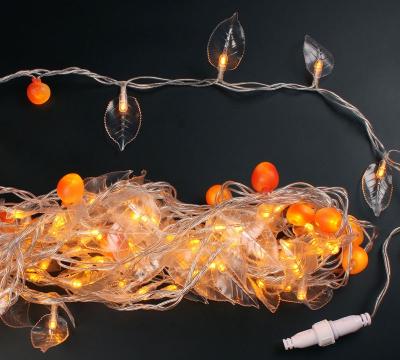 Светодиодная гирлянда декор Флора, 220 В, постоянное свечение, цвет желтый