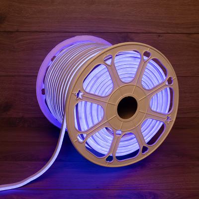 Гибкий неон NEON-NIGHT 8х16мм двухсторонний 120 LED/м СИНИЙ 230В бухта 100м