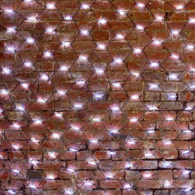 Cветодиодная cеть NEON-NIGHT 2x4м БЕЛЫЙ черный каучук IP67 постоянное свечение 230В