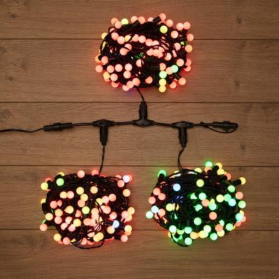 Гирлянда NEON-NIGHT ClipLight МУЛЬТИШАРИКИ 24V, 3 нити по 20 м, медленная смена цвета, RGB