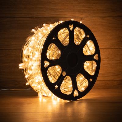 Гирлянда NEON-NIGHT Клип-лайт 12 V, прозрачный ПВХ, 150 мм, Теплый белый, мерцание