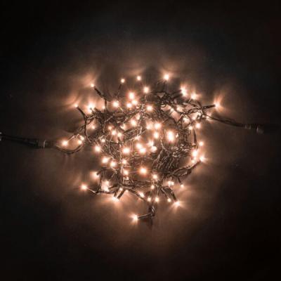 Светодиодная нить Laitcom, 10м, 24V, 100 LED, IP54, черн. пр., экстра тепл. белый