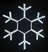 Световая игрушка "Снежинка", Teamprof, 80*80 см., 24В, белая