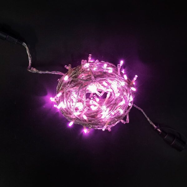 Качественная картинка Светодиодная нить Laitcom с возможностью динамики, 20м, 200 LED, 24V, проз.пр., светло роз