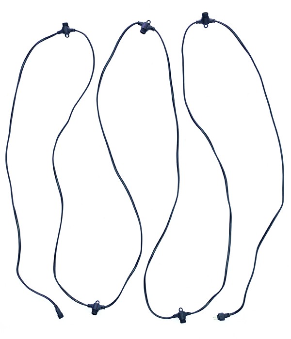 Качественная картинка Комплект подключения Laitcom, 24V, IP65, длина 5 м,5 коннекторов, черн. пр.