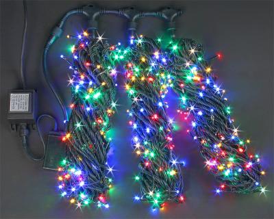 Нити 3 по 20 м, RichLed, 24 В, мерцание, цвет мульти