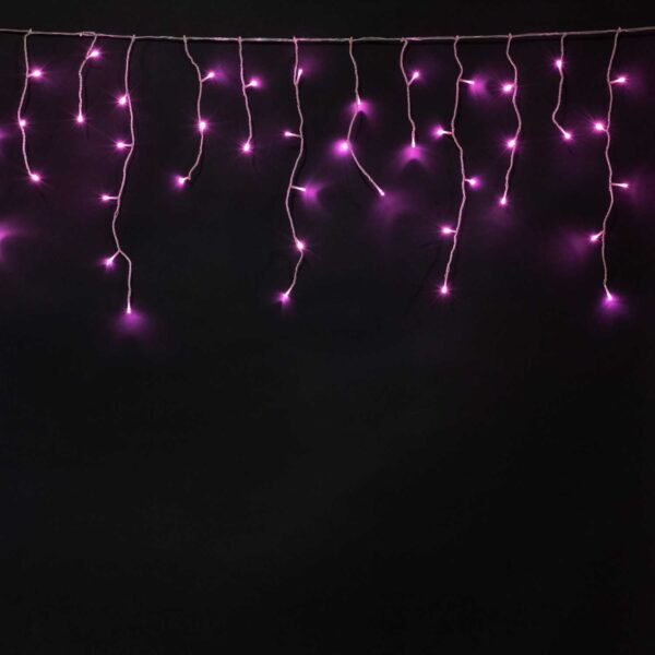 Бахрома на бат. Laitcom с таймером 3м, 100 LED, IP65, 3 бат."D", 4,5V, прозр.пр., светло роз. Качественная картинка Бахрома на бат. Laitcom с таймером 3м, 100 LED, IP65, 3 бат."D", 4,5V, прозр.пр., светло роз.