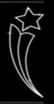 Светодиодная консоль Звезды 1, 174х83, теплый белый (220)