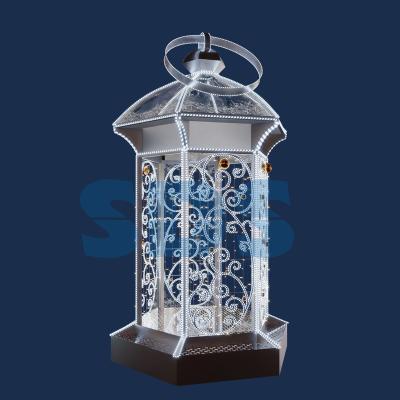 Декоративная 3D фигура Фонарик серебряный 406 см Neon-Night