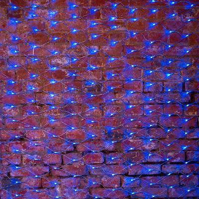 Cветодиодная cеть NEON-NIGHT 2х1,5м СИНИЙ прозрачный ПВХ IP65 динамика 230В