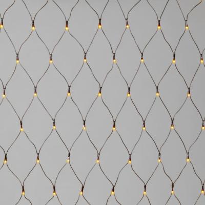 Светодиодная сеть Laitcom, 2x3м, 384 led, IP54, 24В, черн. пр.ПВХ, желтый