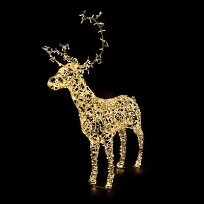 Светодиодная фигура "Световой Олень" Laitcom, 1,9м, провод прозр.ПВХ, 24В, IP65, т.белый