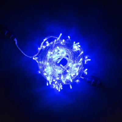 Светодиодная нить Laitcom с возможностью динамики, 20м, 200 LED, IP65, 24V, прозр. пр., синий