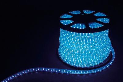 Дюралайт (световая нить) со светодиодами, 3W 50м 230V 72LED/м 11х17мм, синий, LED-F3W с 2 заглушками