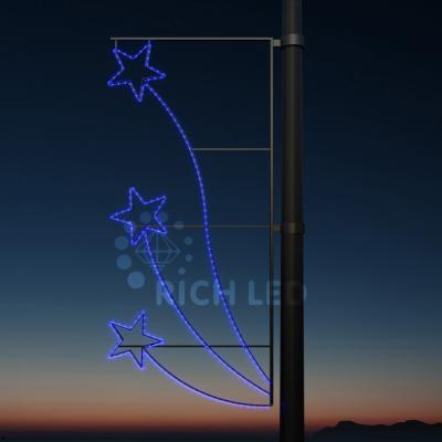 Светодиодная консоль Звезды 1, 174х83, синий (220)