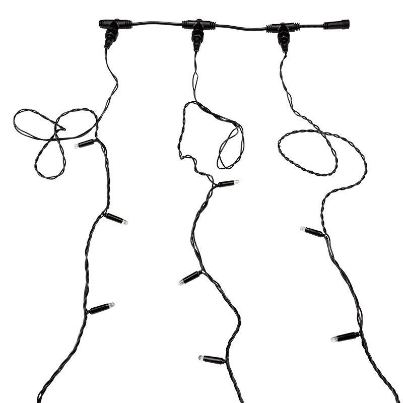 Качественная картинка Гирлянда NEON-NIGHT ClipLight 24V, 3 нити по 10 метров, Мульти