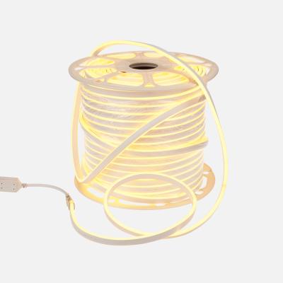 Гибкий неон NEON-NIGHT 8х16мм двухсторонний 120 LED/м ЖЕЛТЫЙ 230В бухта 100м