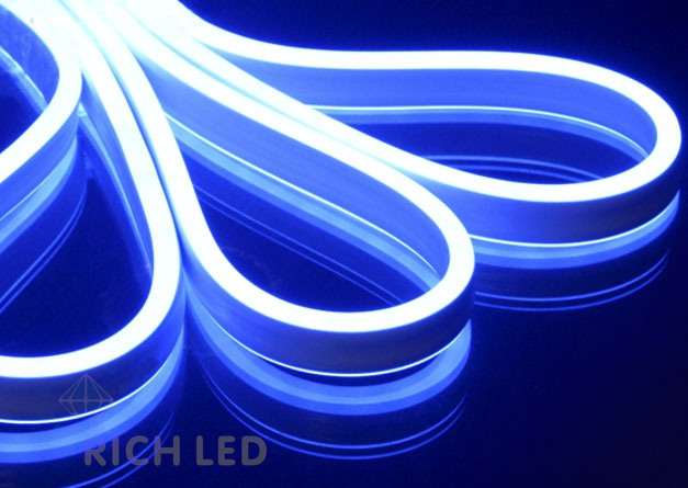 Качественная картинка Гибкий неон Rich LED, двусторонний, синий