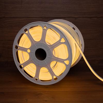 Гибкий неон NEON-NIGHT 8х16мм односторонний 120 LED/м ТЕПЛЫЙ БЕЛЫЙ 230В бухта 100м