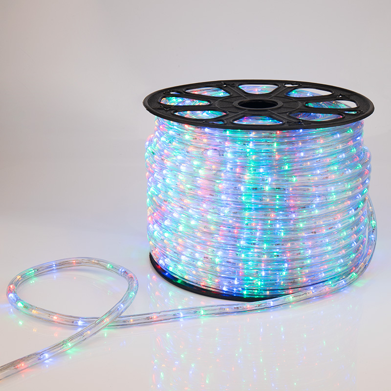 Качественная картинка Дюралайт NEON-NIGHT трехжильный 230В 13мм 36 LED/м МУЛЬТИ (RYGB) динамика