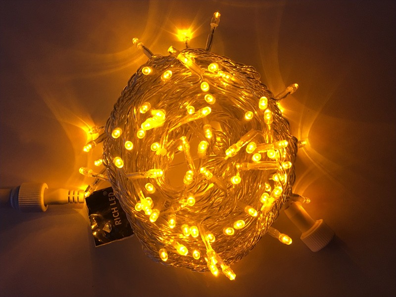 Качественная картинка Светодиодные гирлянды RichLed Нить 10 м, 220 В, пост.свеч, IP54, прозр.провод, желтый