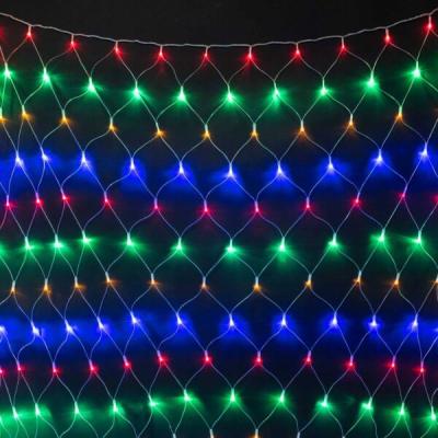 Светодиодная сеть Laitcom, 2x2м, 256 led, IP54, 220V, прозр. пр. с контр., мульти