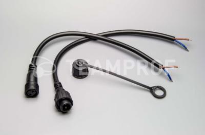 Комплект коннекторов Teamprof папа-мама, 2 pin, 60см, черный